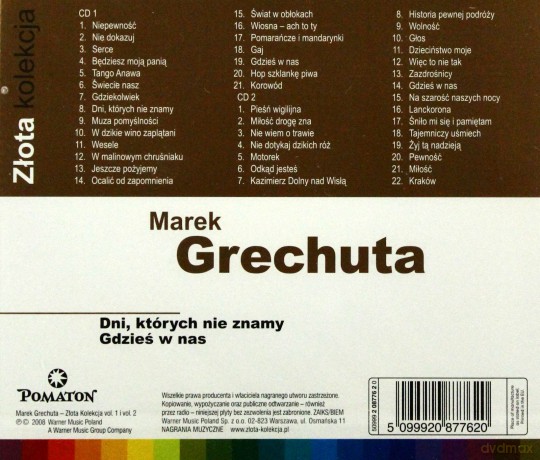 Marek Grechuta: Złota Kolekcja vol. 1 & vol. 2 [2CD]