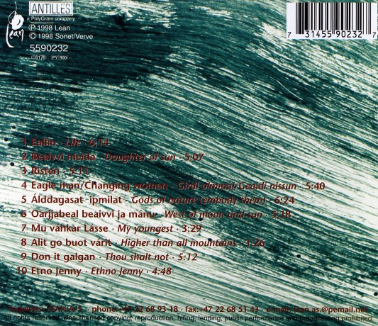 Mari Boine: Balvvoslatjna [CD]