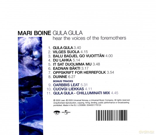 Mari Boine: Gula Gula [CD]