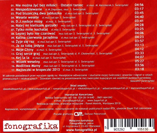 Bayer Full: Ostatni Taniec Na Tej Sali [CD]