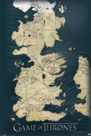 Gra o Tron - Map [PLAKAT]