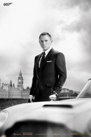 007 James Bond (Bond & Db5 - Skyfall) [PLAKAT]