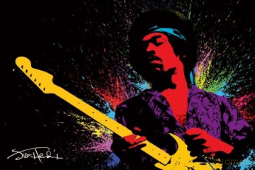 Jimi Hendrix (Paint) [PLAKAT]