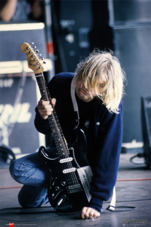 Kurt Cobain (gitara) [PLAKAT]