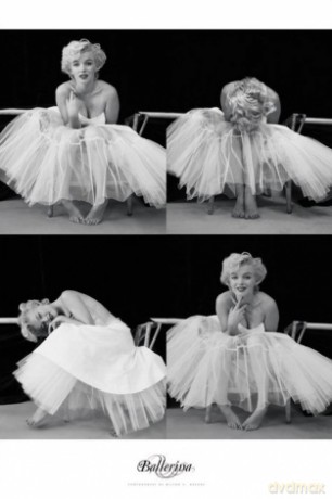 Marilyn Monroe (Ballerina Sequence) - Silver Finish [PLAKAT]