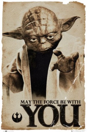 Star Wars Yoda May The Force [PLAKAT]