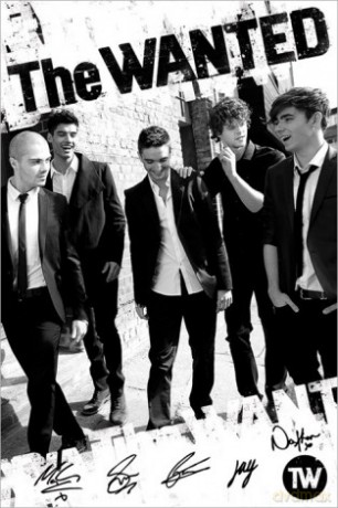 The Wanted (B&W) [PLAKAT]
