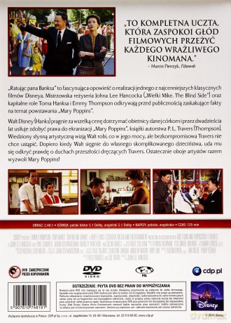 Ratując pana Banksa (Disney) [DVD]