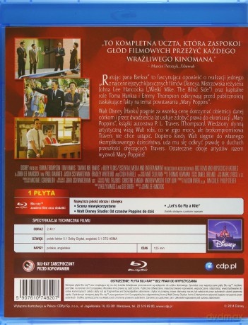 Ratując pana Banksa (Disney) [Blu-Ray]