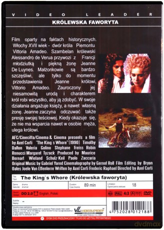Królewska Faworyta (1990) [DVD]
