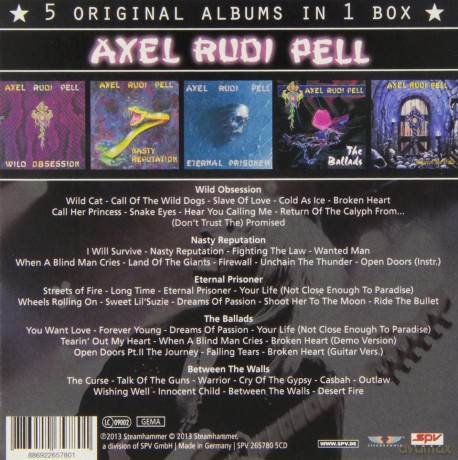 Axel Rudi Pell: 5 Original Albums [5CD]