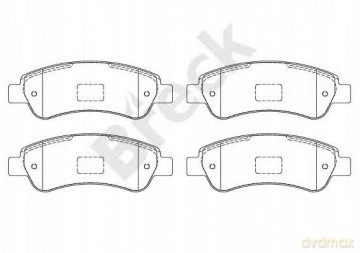 Zestaw klocków hamulcowych, hamulce tarczowe Breck 24465 00 703 00 Peugeot Fiat Citroen