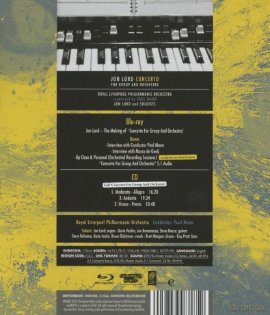 Jon Lord: Concerto For Group And Orchestra [Blu-Ray]+[CD]