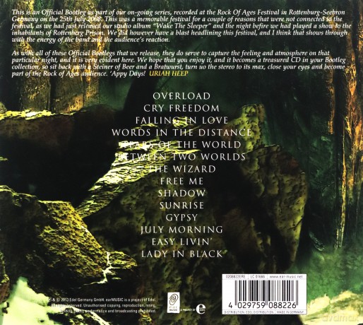 Uriah Heep: Official Bootleg Vol 6 - Live At The Rock Of Ages Festival Germany 2008 (digipack) [CD]