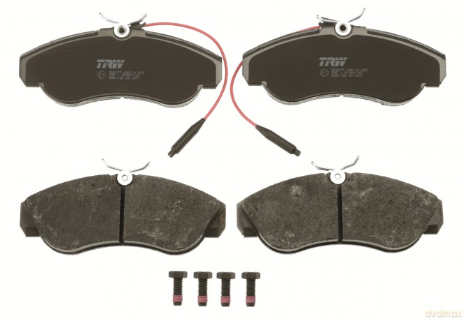 Zestaw klocków hamulcowych, hamulce tarczowe TRW GDB1106 Peugeot Fiat Citroen
