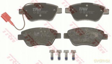 Zestaw klocków hamulcowych, hamulce tarczowe TRW GDB1482 Peugeot Fiat Citroen Lancia Alfa Romeo