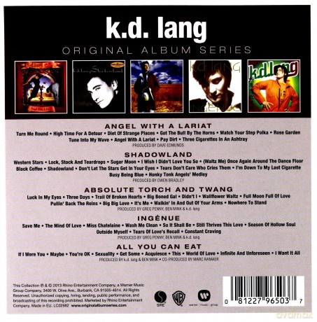 K.D. Lang: Original Album Series [5CD]