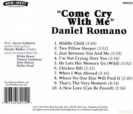 Daniel Romano: Come Cry With Me [CD]