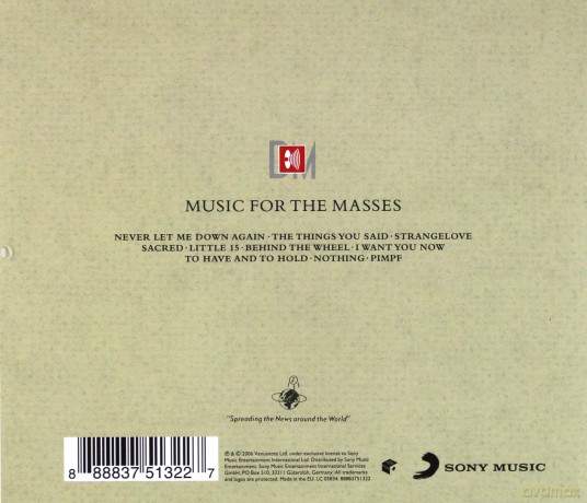 Depeche Mode: Music for the Masses [CD]