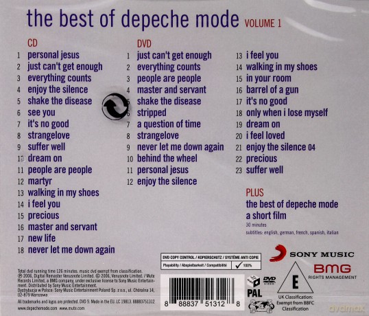 Depeche Mode: The Best Of Depeche Mode, Vol. 1 [CD]+[DVD]