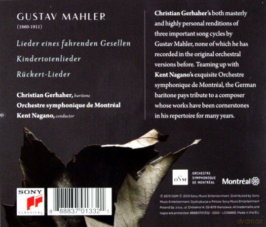 Christian Gerhaher: Mahler: Orchestral Songs [CD]