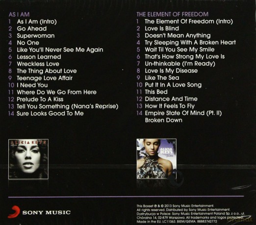 Alicia Keys: As I Am/The Element of Freedom [2CD]