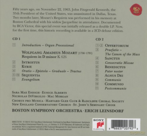 Erich Leinsdorf: Mozart: Requiem [2CD]