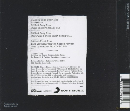 One Direction: Best Song Ever (Singles) [CD]
