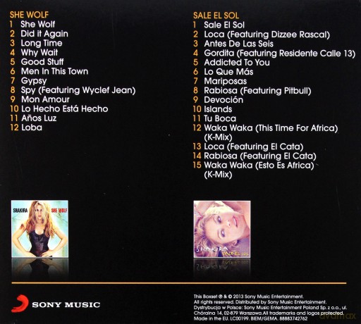 Shakira: She Wolf/Sale El Sol [2CD]