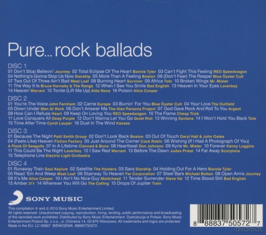 Pure... Rock Ballads [4CD]