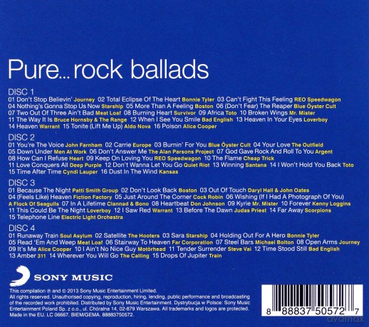 Pure... Rock Ballads [4CD]