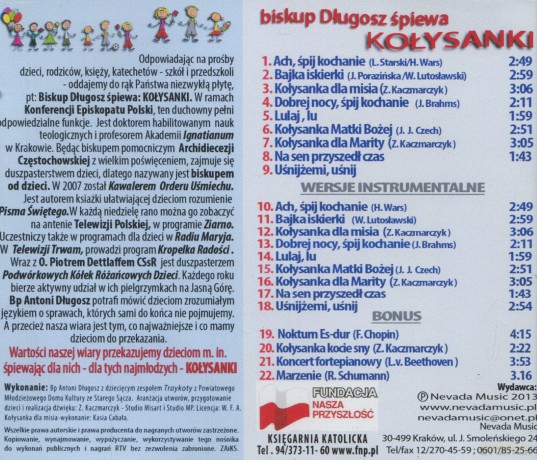 Biskup Długosz śpiewa Kołysanki [CD]