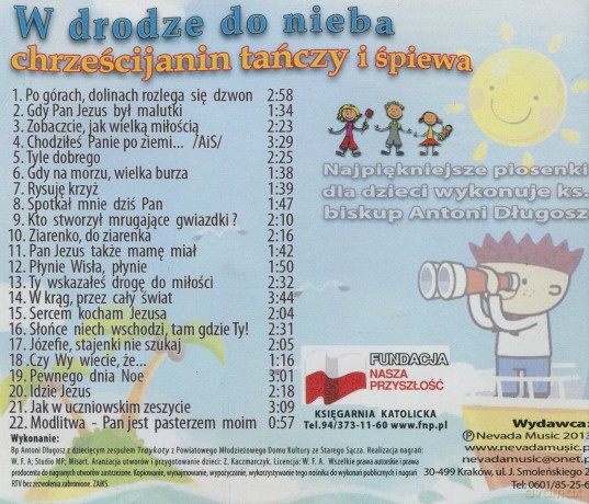 Najpiękniejsze piosenki dla dzieci śpiewa ks. Biskup A. Długosz [CD]
