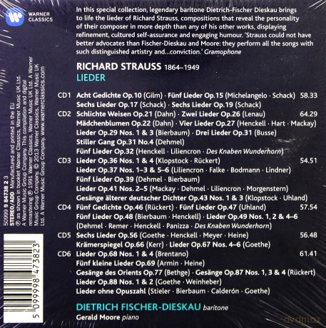 Fischer-Dieskau: Strauss: Lieder (Limited) [6CD]