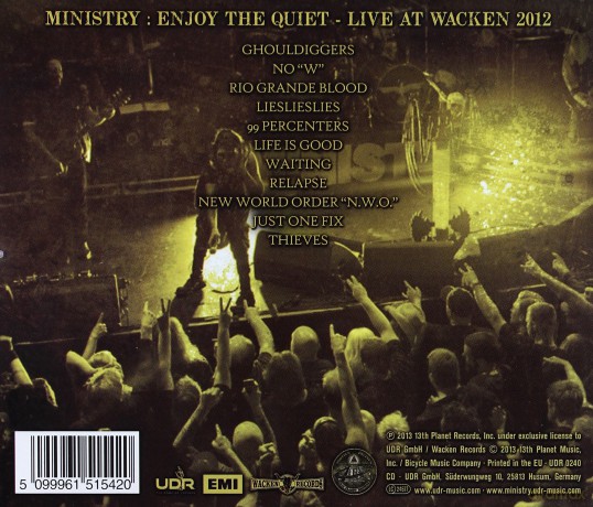 Ministry: Enjoy The Quiet - Live At Wacken 2012 [CD]