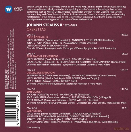 Strauss: Operettas (Limited) [10CD]