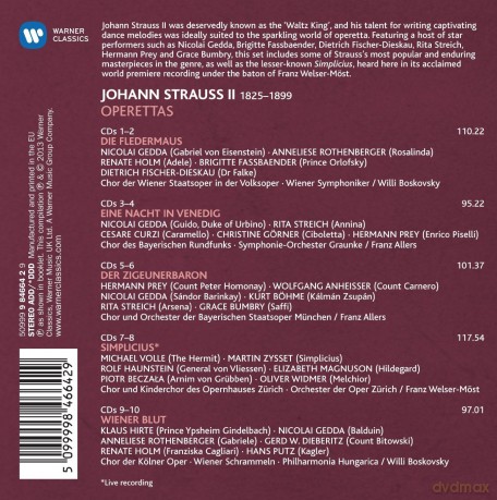 Strauss: Operettas (Limited) [10CD]