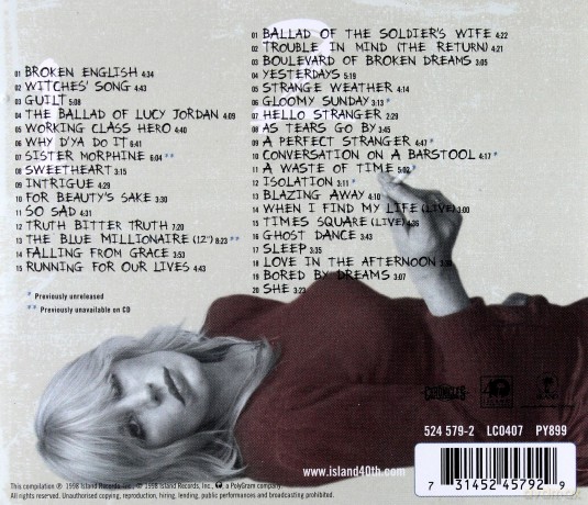 Marianne Faithfull: A Perfect Stranger-The Island Years [2CD]