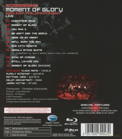 Scorpions: Moment Of Glory [Blu-Ray]