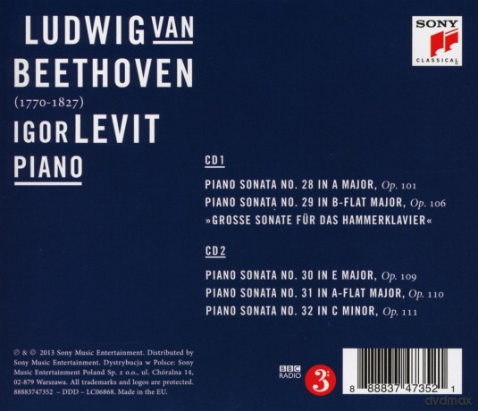 Igor Levit: Beethoven: The Late Piano Sonatas [2CD]