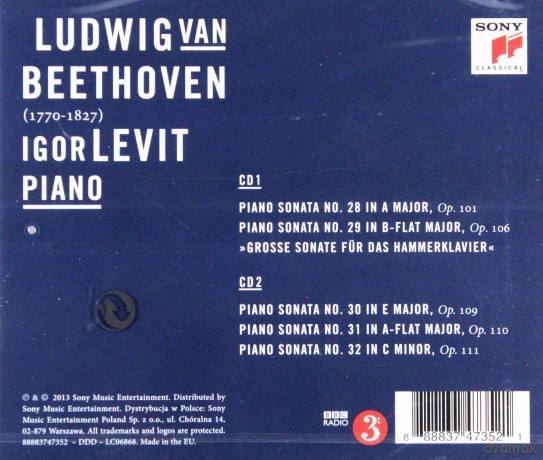 Igor Levit: Beethoven: The Late Piano Sonatas [2CD]