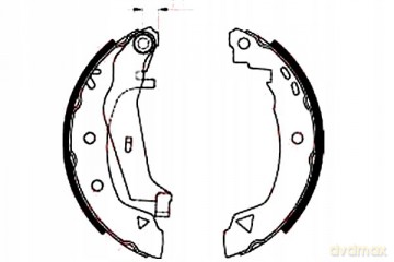 Zestaw szczęk hamulcowych TRW GS8240 Renault Fiat Citroen Dacia Alfa Romeo