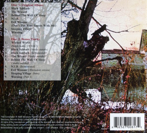 Black Sabbath: Black Sabbath (deluxe) (digipack) [2CD]