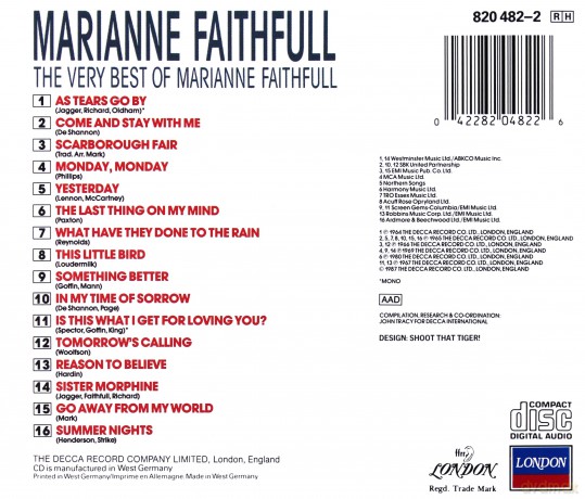 Marianne Faithfull: The Very Best Of Marianne Faithful [CD]