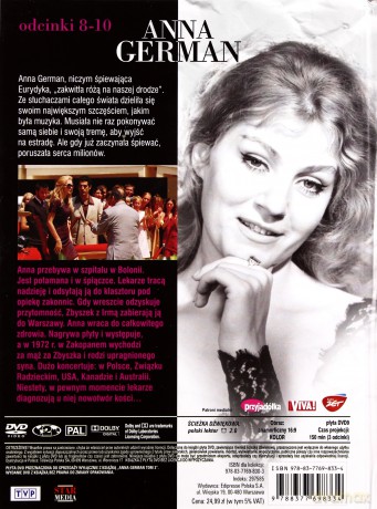 Anna German. Tajemnica Białego Anioła odcinki 8-10 (booklet) [DVD]