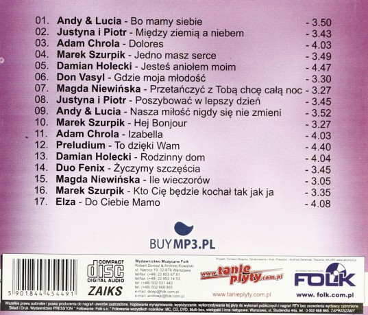 Justyna i Piotr prezentują: Taneczne klimaty vol.4 [CD]