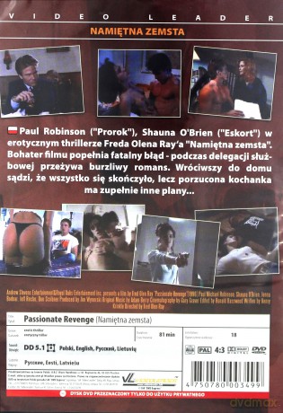 Namiętna zemsta [DVD]