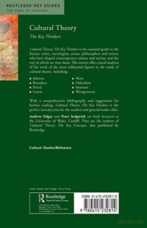 Cultural Theory The Key Thinkers - Peter Sedgwick [KSIĄŻKA]