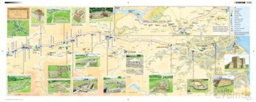 Hadrians Wall Visitor Map Guide - R Mann [KSIĄŻKA]