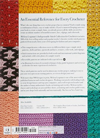 Indispensible Stitch Collection/Crochetr - Melissa Leapman [KSIĄŻKA]